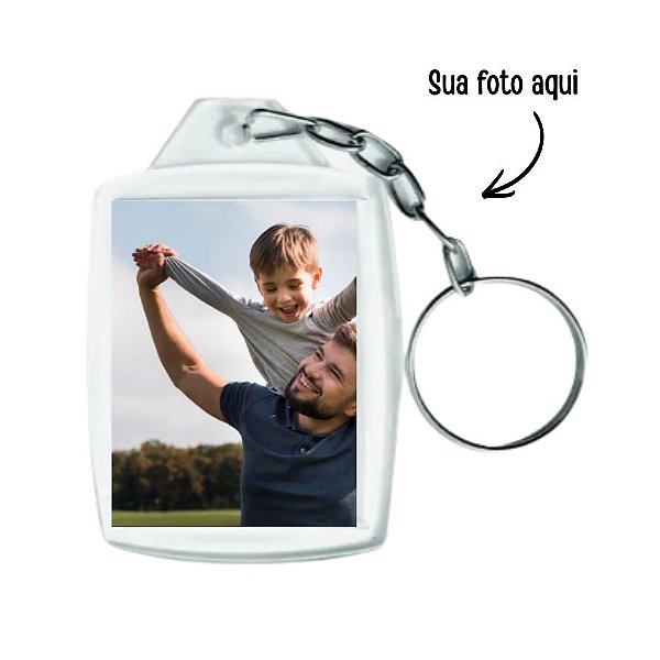 Chaveiro Acrílico Personalize com Sua Foto - 4x5 - 1 unidade - Rizzo