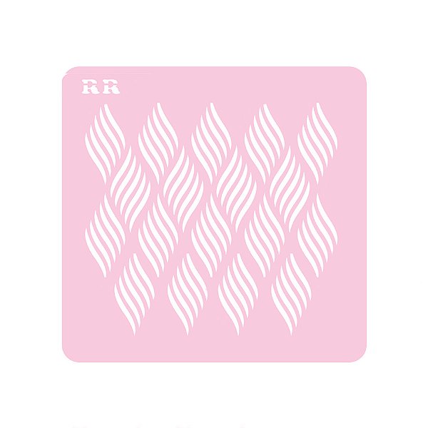 Stencil Biscoito Artistico 1 - Ref. 4121 - 12,5cm - 1 unidade - RR Cortadores - Rizzo