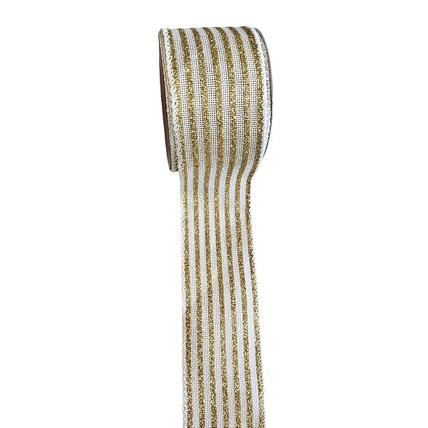 Fita Decorativa - Listrada Dourado - 6,3x914cm - 1 unidade - Rizzo