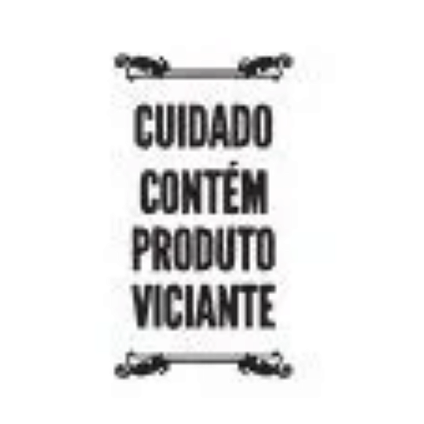 Carimbo Artesanal Cuidado Contém Produto Viciante - P - 2,5x4,5cm - Cod.RI-021- Rizzo Confeitaria