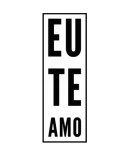 Carimbo Artesanal Eu Te Amo - M - 2,3x7,0cm - Cod.RI-015 - Rizzo Confeitaria