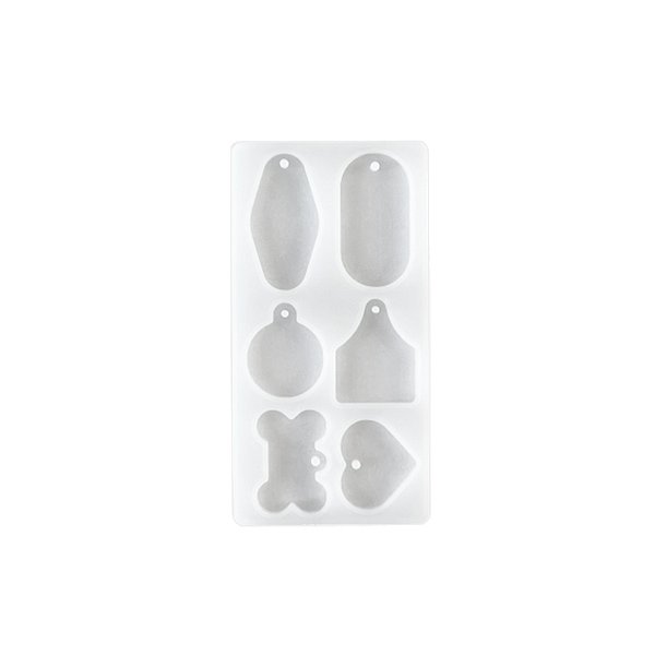 Molde de Silicone para Tags Sortidas - 1 unidade - Rizzo