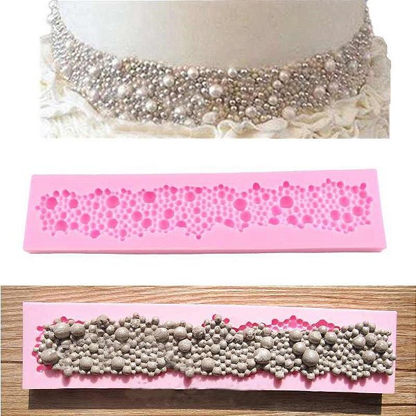 Molde de silicone Perolas S11 Molds Planet Rizzo Confeitaria