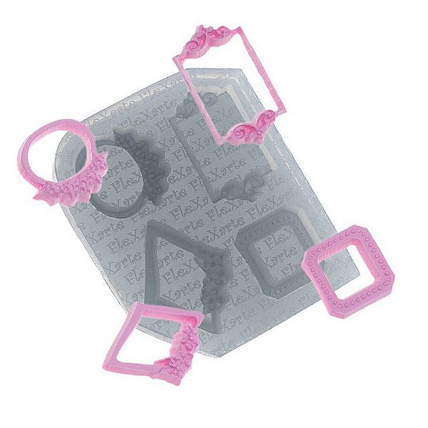 Molde de Silicone Quarteto de Molduras Rafferty Ref. 78 Flexarte