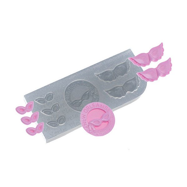 Molde de silicone Máscara de Carnaval New Orleans Ref. 495 Flexarte