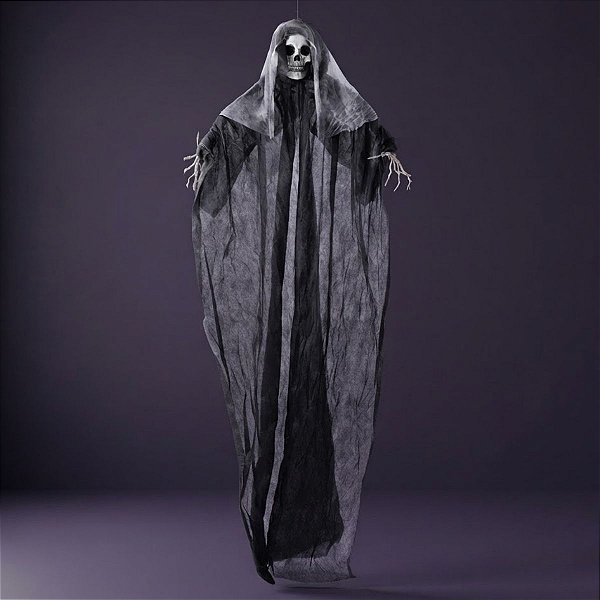 Enfeite Decorativo De Halloween Para Pendurar - Caveira Thor - 1,80m - 1 unidade - Cromus - Rizzo
