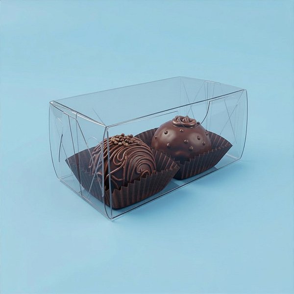 Caixa Transparente de PVC Retangular - K27 - 8,2x4,2x3,5cm - 20 unidades - Assk - Rizzo