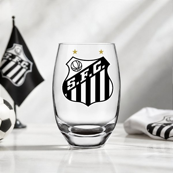 Copo de Vidro Long Drink - Santos Original - 470ml - 2 unidades - Allmix Presentes - Rizzo