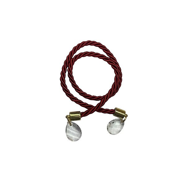 Cordão Decorativo - Vermelho Pingente Gota - 32cm - 1 unidade - Rizzo