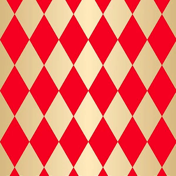 Folha para Ovos de Páscoa Metalizado Pierrot Vermelho Ouro 69x89cm - 25 unidades - Cromus - Rizzo