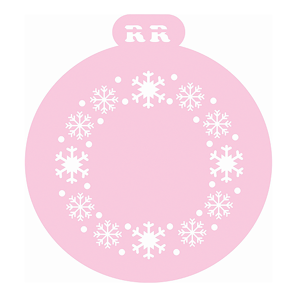 Stencil Floco de Neve - Ref: 4092 - 1 unidade - RR Cortadores - Rizzo
