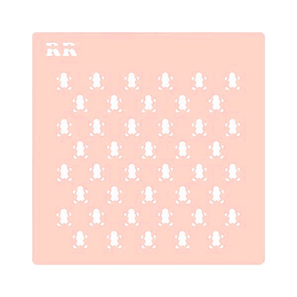 Stencil Boneco Gingerbread 2 - Ref.4090 - 1 unidade - RR Cortadores - Rizzo