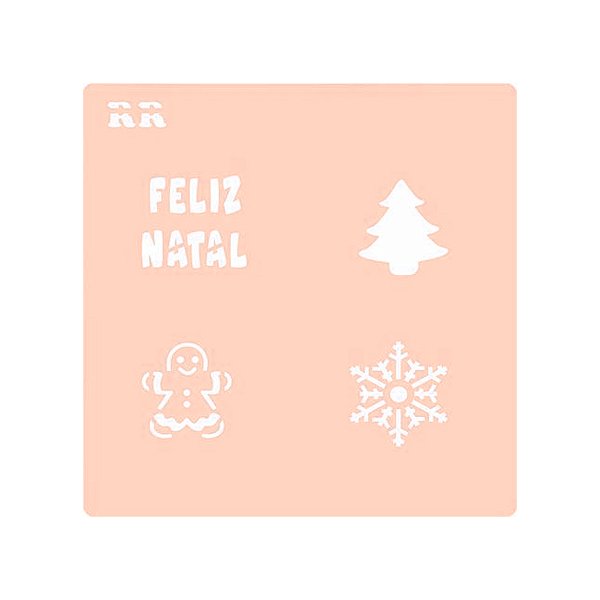 Stencil Natalinos 2 - Ref.4084 - 1 unidade - RR Cortadores - Rizzo