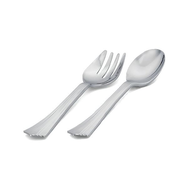 Talher de Serviço Prata - 22,5 cm - 2 unidades - Rizzo - Rizzo