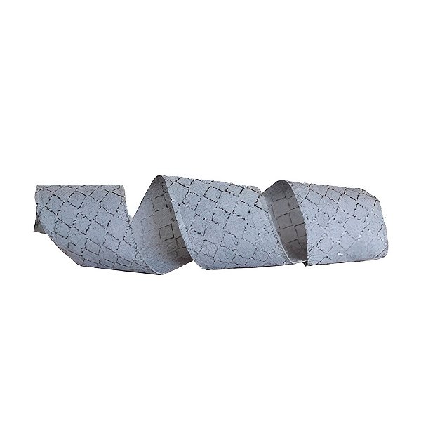 Fita Decorativa Aramada de Natal - Preto - 6,3cm x 9,14m - 1 unidade - Rizzo