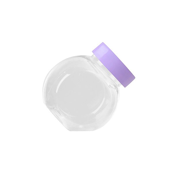Mini Baleiro com Tampa Lilás - 50ml - 10 unidades - Rizzo