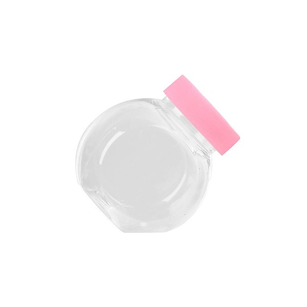 Mini Baleiro com Tampa Rosa Bebe - 50ml - 10 unidades - Rizzo