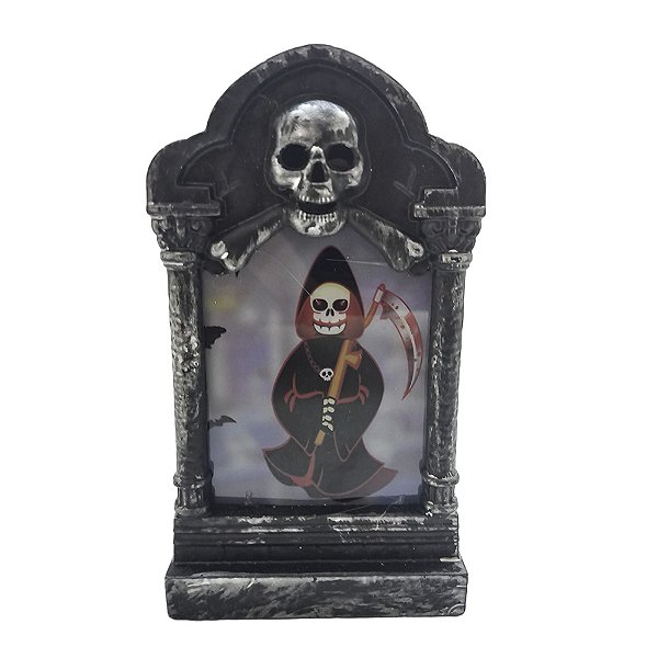 Mini Lanterna Decorativa Halloween com Led - Morte - 1 unidade - Rizzo