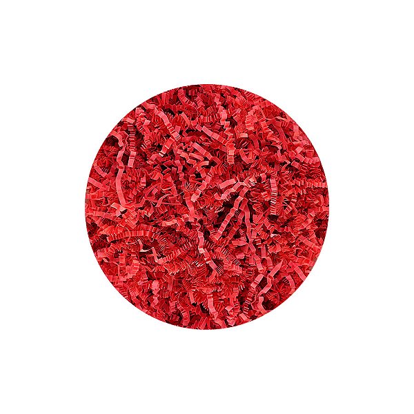 Palha Decorativa de Papel Vermelho - 100g - 1 unidade - Rizzo
