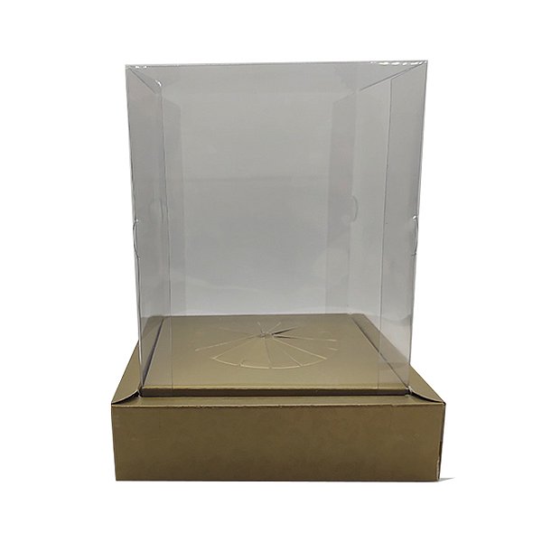 Caixa para Panetone 250g - Dourado - 1 unidade - Cromus - Rizzo