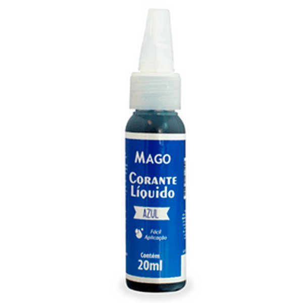 Corante Líquido Azul 20 ml Mago  Confeitaria