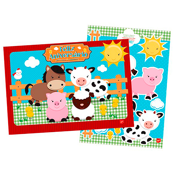 Kit Decorativo Festa Fazendinha 01 Unidade - Regina - Rizzo Festas