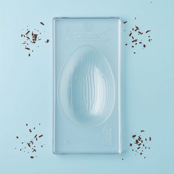 Forma Injetada Ovo Riscado 500g GI082 Gramado Rizzo Confeitaria