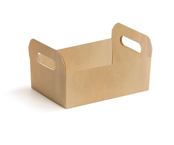 Caixote de Papel Cartão Pardo P - 01 unidade - Cromus Páscoa - Rizzo Embalagens
