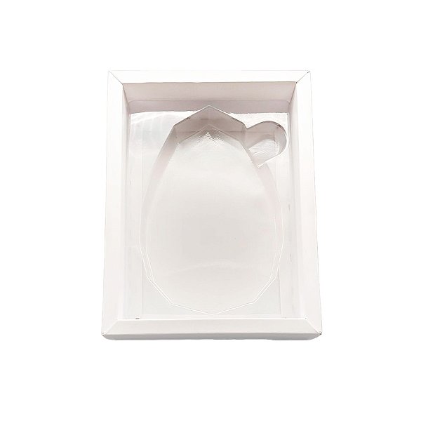 Caixa Ovo Diamantado Plano Branco - 5 Unidades - Crystal -  Rizzo Confeitaria