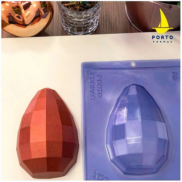 Forma de Acetato Especial Ovo Facetado 350g - Ref. 93 - Porto Formas Rizzo