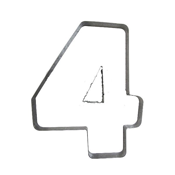 Cortador Numeral 4 Ref. 354 RR Cortadores Rizzo Confeitaria