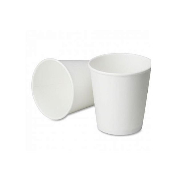 Copo de papel Branco Biodegradável - 40 unidades - 266 ml - Rizzo