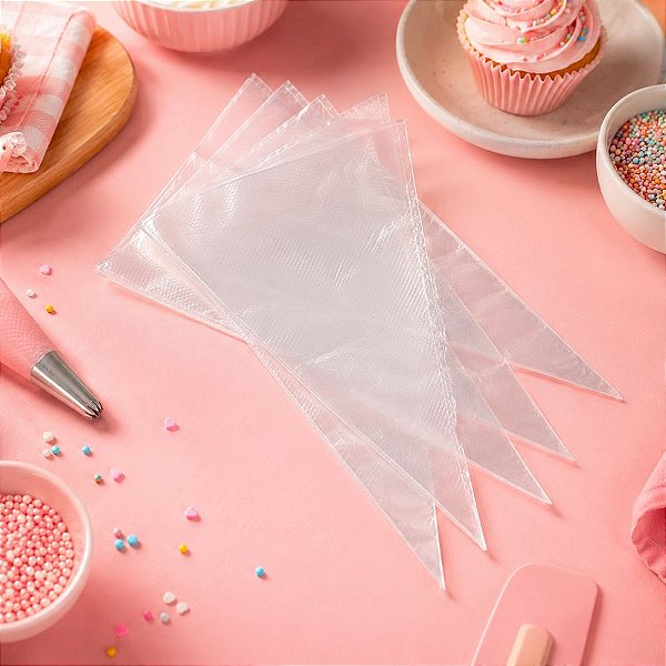 Saco para Confeitar 50 X 30 cm com 5 un. Meccaplast Rizzo Confeitaria
