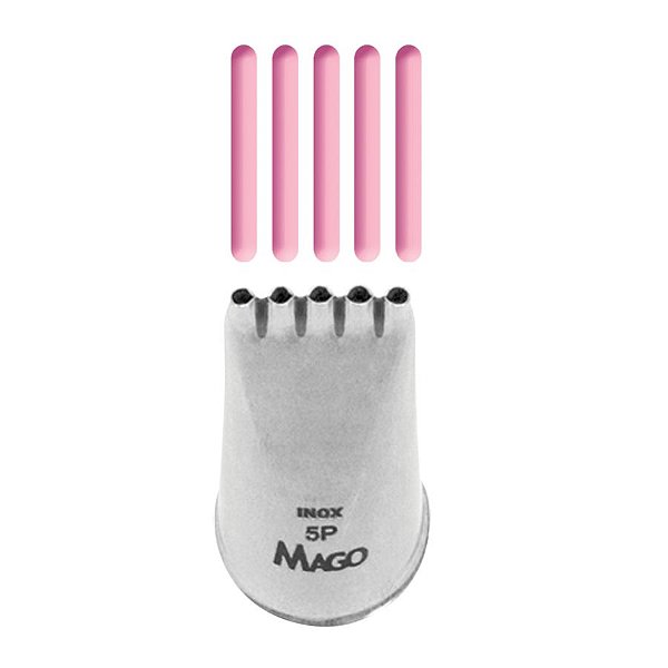 Bico de Confeitar Múltiplo 5P Mago