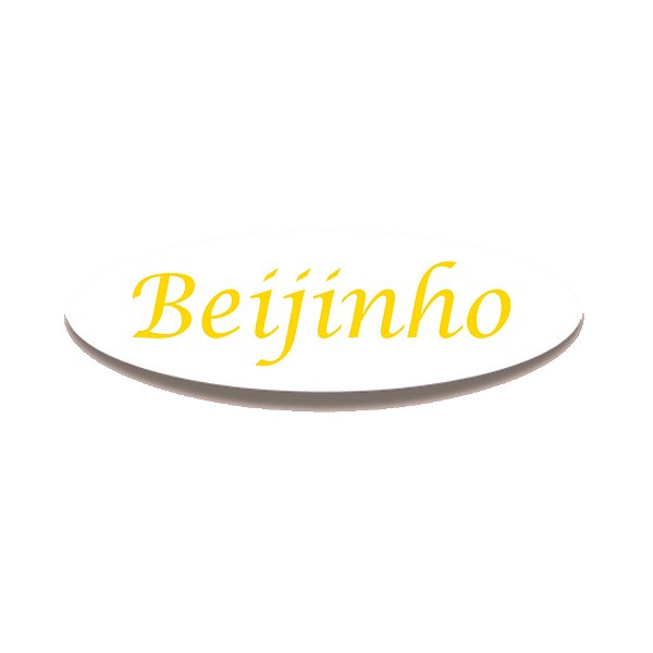 Adesivo "Beijinho" - Ref.2272 - Hot Stamping - 100 unidades - Stickr - Rizzo