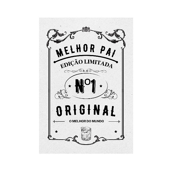 Cartão Decorativo - Melhor Pai - 20 unidades - Stickr - Rizzo