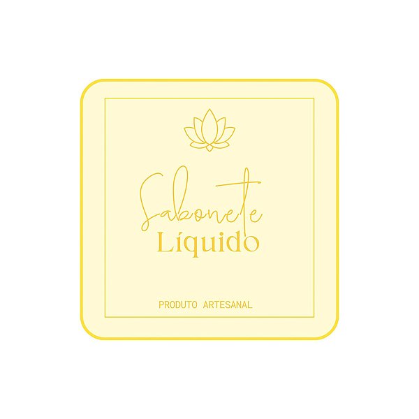 Adesivo "Sabonete Líquido" - Ref.2245 - Hot Stamping - 20 unidades - Stickr - Rizzo
