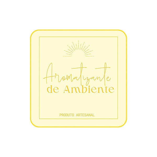 Adesivo "Aromatizante de Ambiente" - Ref.2244 - Hot Stamping - 20 unidades - Stickr - Rizzo