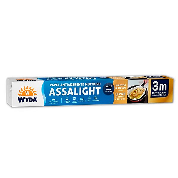 Papel Antiaderente Assalight - 30cm x 3m - 1 unidade - Wyda - Rizzo