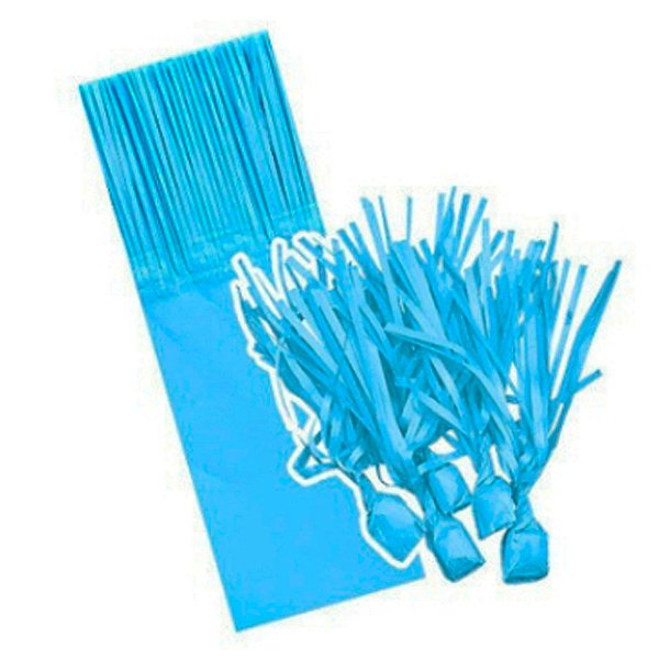 Papel para Bala de Coco - 8,5 x 21,5 cm - Azul Médio - 48 unidades - CampFestas - Rizzo