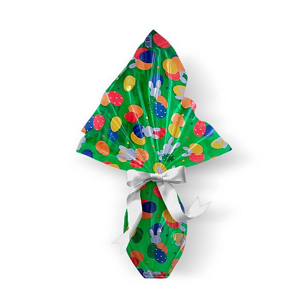 Folha para Ovos de Páscoa Mundo Dos Ovos Verde 69x89cm - 25 unidades - Cromus - Rizzo