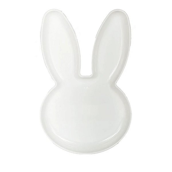 Bandeja Decorativa - Coelho Branco - 1 unidade - Rizzo
