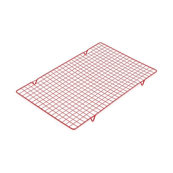 Grade de Resfriamento Retangular - Vermelho - 40x25cm - 1 unidade - Prime Chef - Rizzo