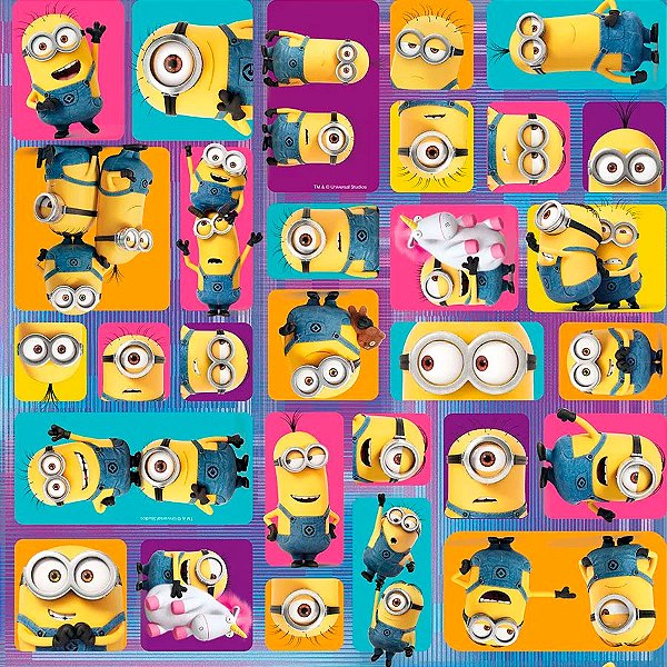 Folha para Ovos de Páscoa Minions Bello 69x89cm - 25 unidades - Cromus - Rizzo