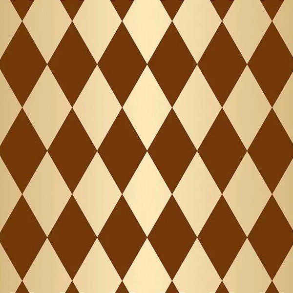 Folha para Ovos de Páscoa Pierrot Ouro Marrom 69x89cm - 25 unidades - Cromus - Rizzo