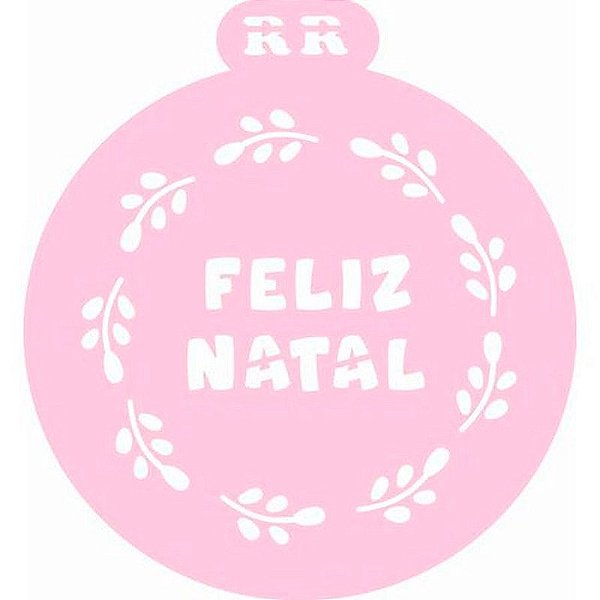 Stencil de Natal - 1 unidade - RR Cortadores - Rizzo Confeitaria