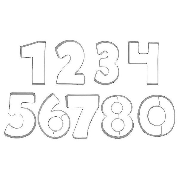 Cortador Numeral - RR Cortadores Rizzo Confeitaria