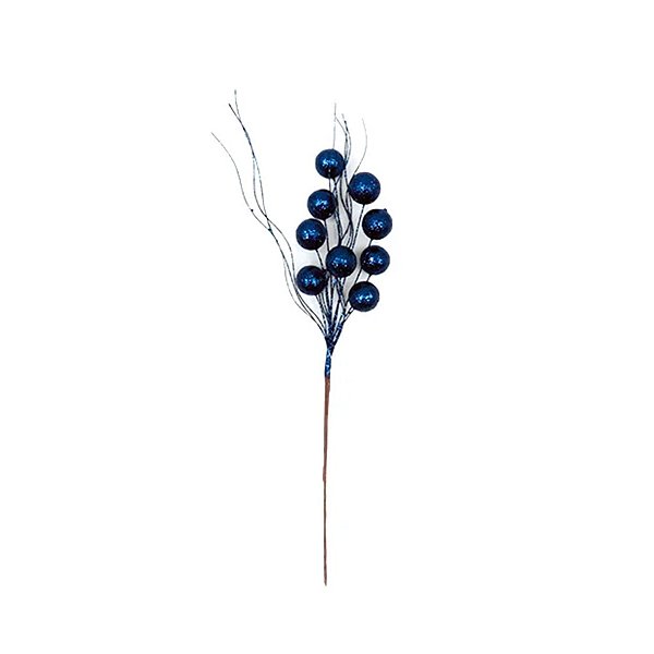 Galho Decorativo - Azul - 45cm - 1 unidade - Rizzo