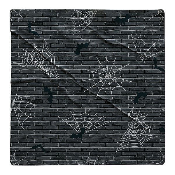 Plástico para Forração - Teia Aranha Halloween - 80cm x 5m - 1 unidade - Cromus - Rizzo