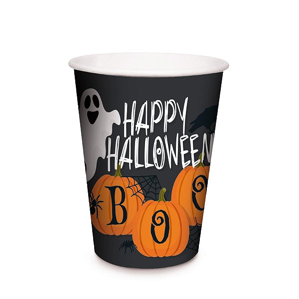 Copo de Papel - Halloween Travessuras - 240ml  - 8 unidades - Cromus - Rizzo